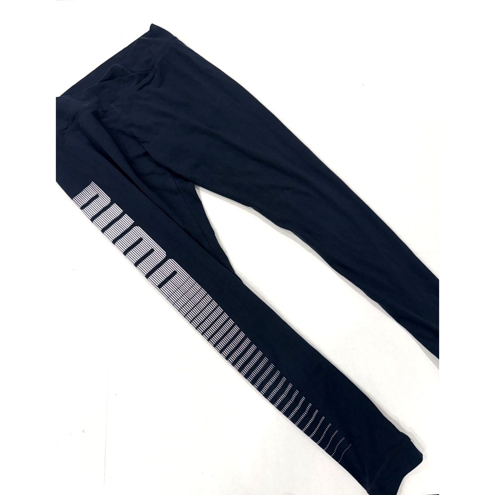 PUMA Spell Out Black and White Legging Jogger Leg Cuff Women's Size M